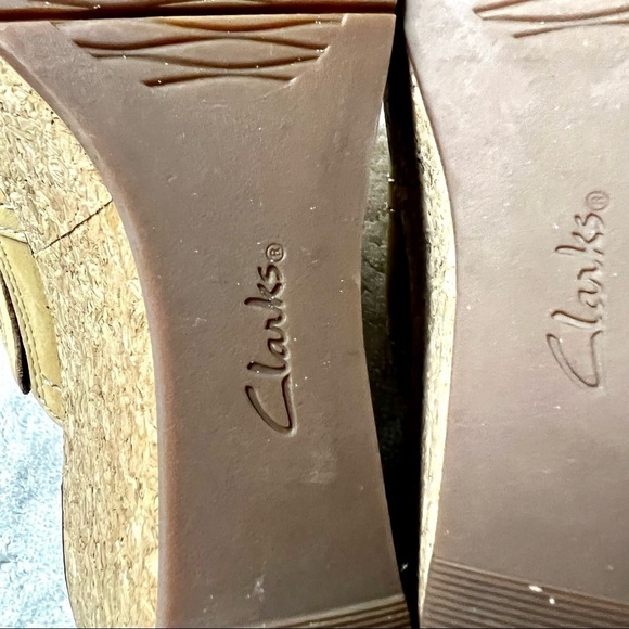 Clarks Aisley Lily Y2K Platform Light Tan Nubuck Womens sandals size 6 - Picture 10 of 11